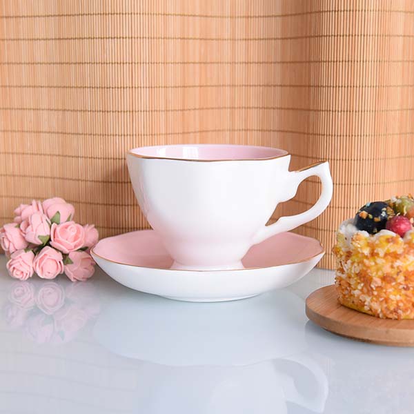 新德粉色釉55世纪
咖啡杯碟